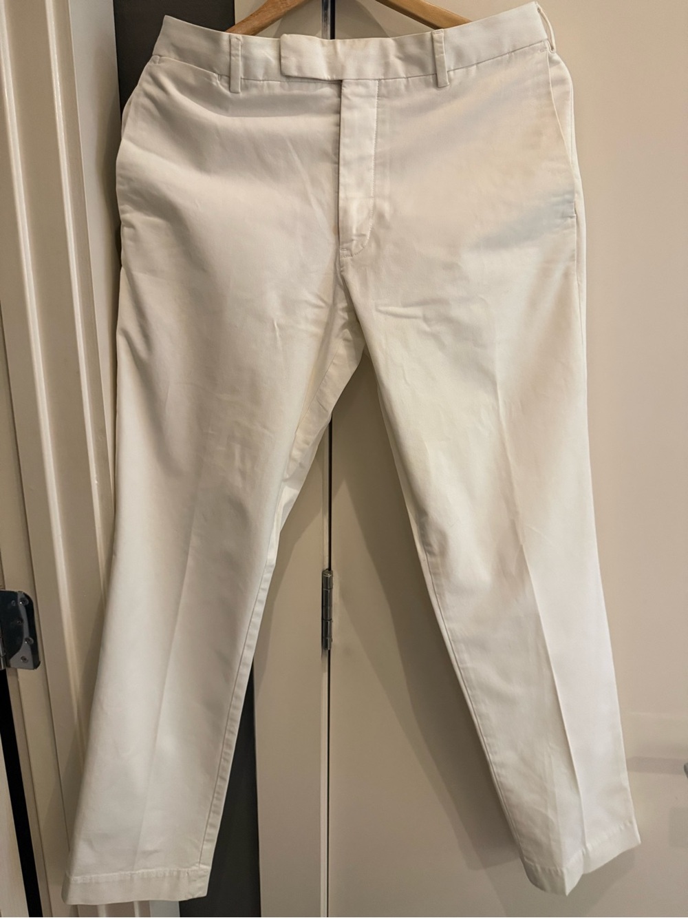 Men's White chinos!
